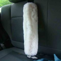 28cm Sheepskin Seatbelt Cover