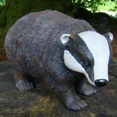  Badger Resin Garden Ornament   