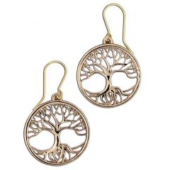 bronze tree of life earrings