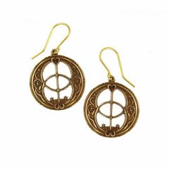 bronze chalice drop earrings
