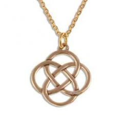 bronze knot pendant