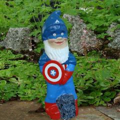 Super Hero Garden Gnome Captain America