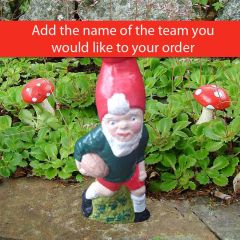 Made to order rugby garden gnome