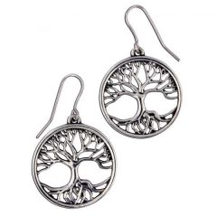 Tree of Life earrings - 26mm round
