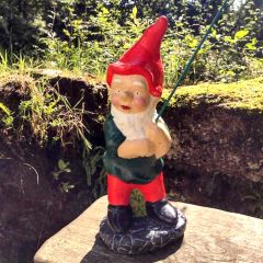 Fishing Gnome - Vincent - Large Standing Fisherman