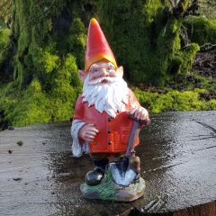 Digger Garden Resin Gnome Ornament - 24cm 