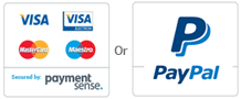 Payment Sense and Paypal accepted